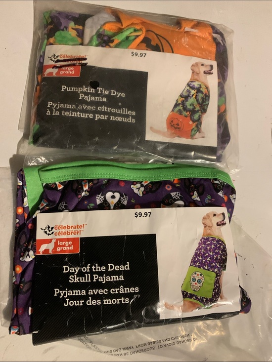 Celebrate Other - Celebrate! Day of the Dead Skull & Pumpkin Tie Dye Dog Pajama/Costume